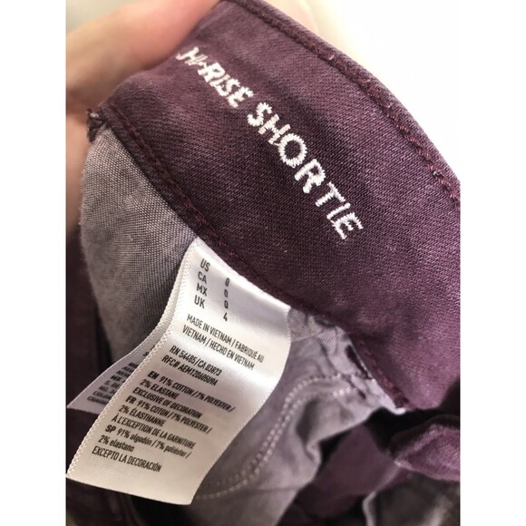 American Eagle Women’s AEO Hi-Rise Shortie Shorts Super Stretch Denim Size 0 - Picture 7 of 8